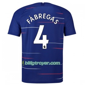 Billige Fotballdrakter Chelsea Fabregas 4 Hjemmedraktsett 2018/19 Kortermet